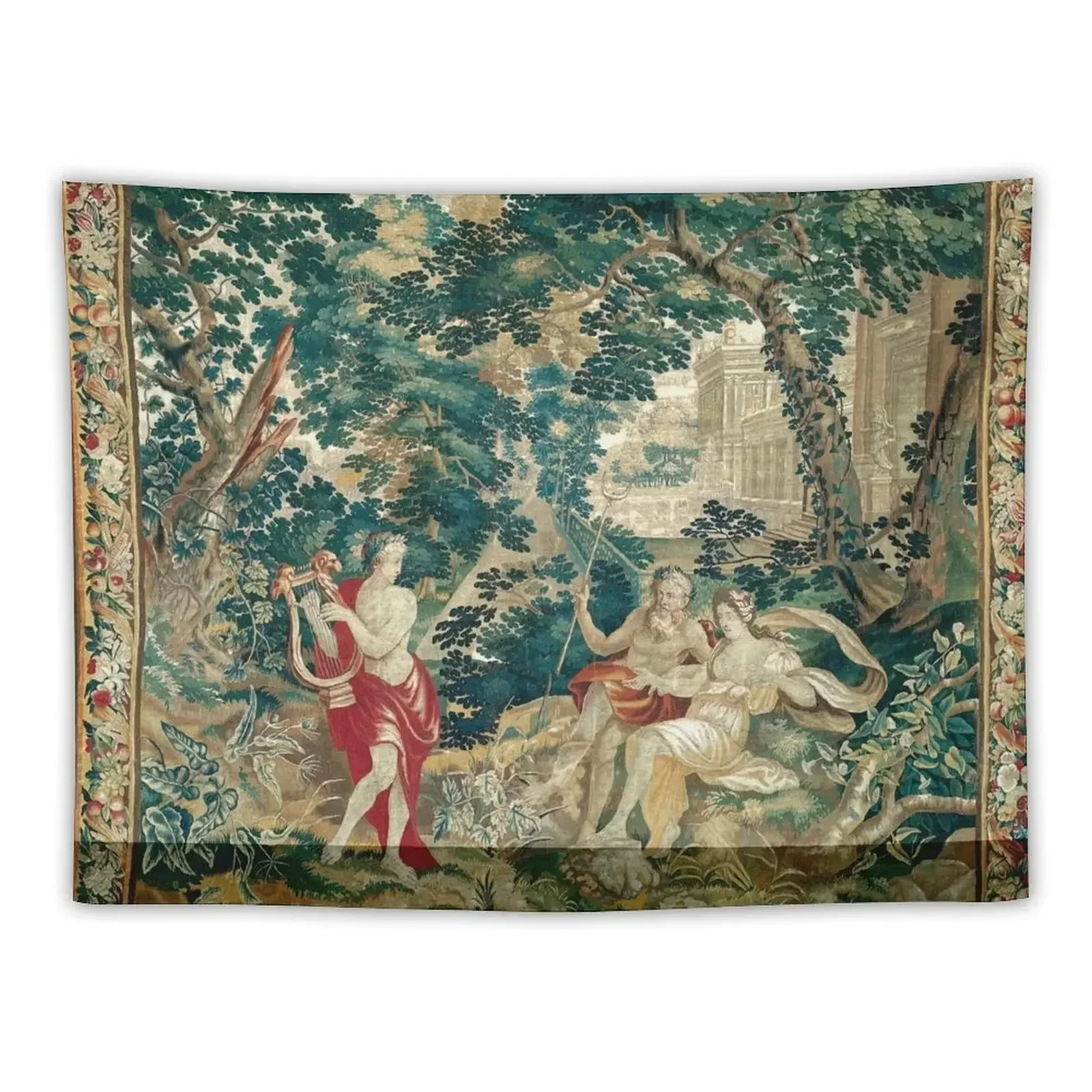 Orpheus Playing the Lyre to Hades and Persephone, from Orpheus and Eurydice or The Metamorphoses Tapestry Home Supplies Tapestry