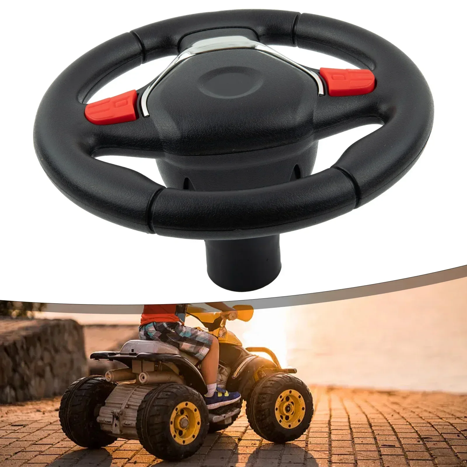 For Electric Car Steering Wheel 1x Accessories For Children's Plastic/metal Portable S2388/S2588/S9088 Useful