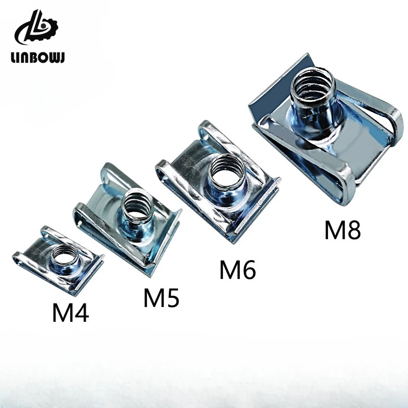 Clips de Type U Figuré avec Filetage, Reed Kg pour Voiture, Moto, Scooter, RL, M8, M6, M5, 8mm, 5mm, 6mm, 4mm, 5 pièces, 10 pièces