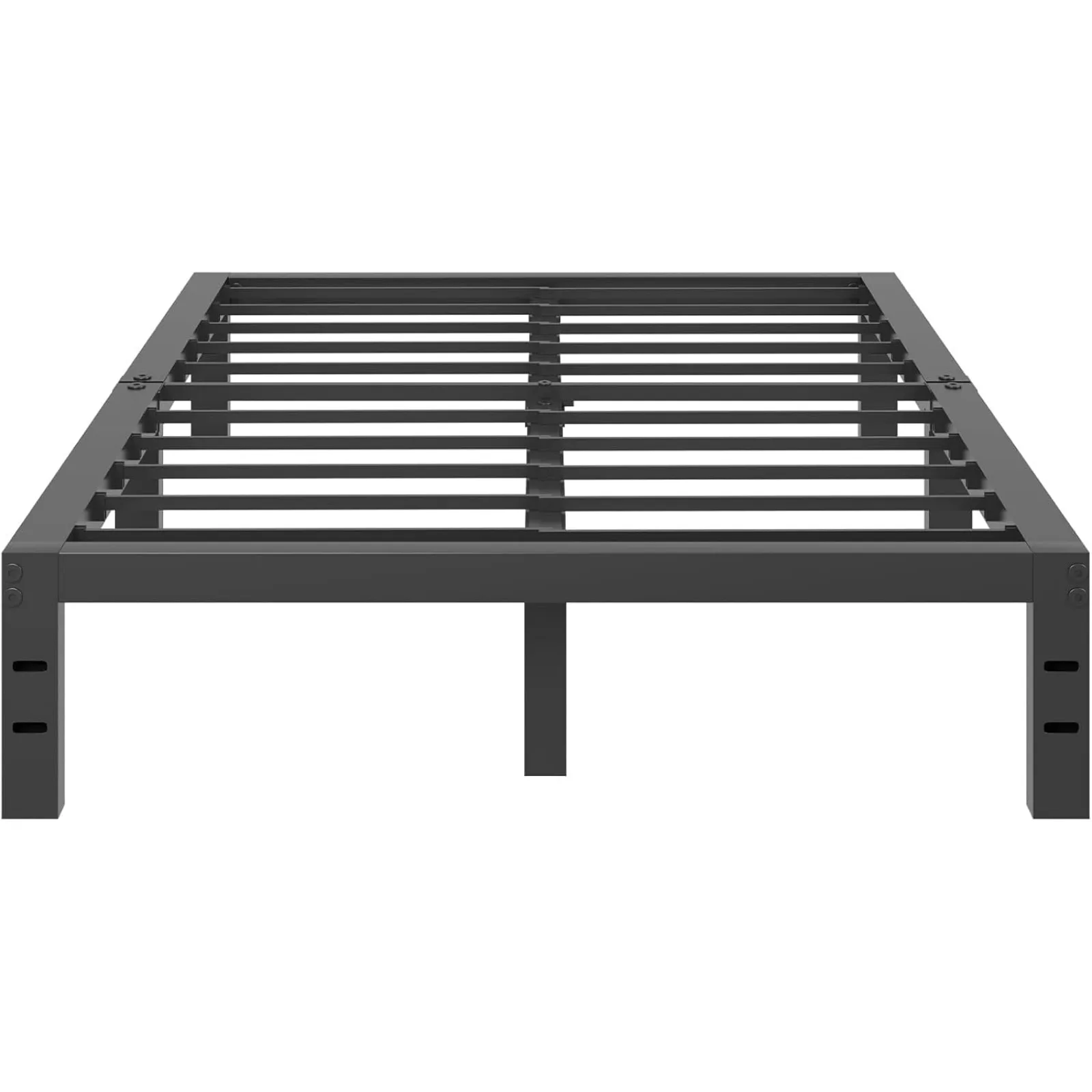 US Queen Bed Frame, 14 Inch Metal Platform Bed Frame Queen Size with Storage Space Under Bed, Heavy Duty Steel Slat