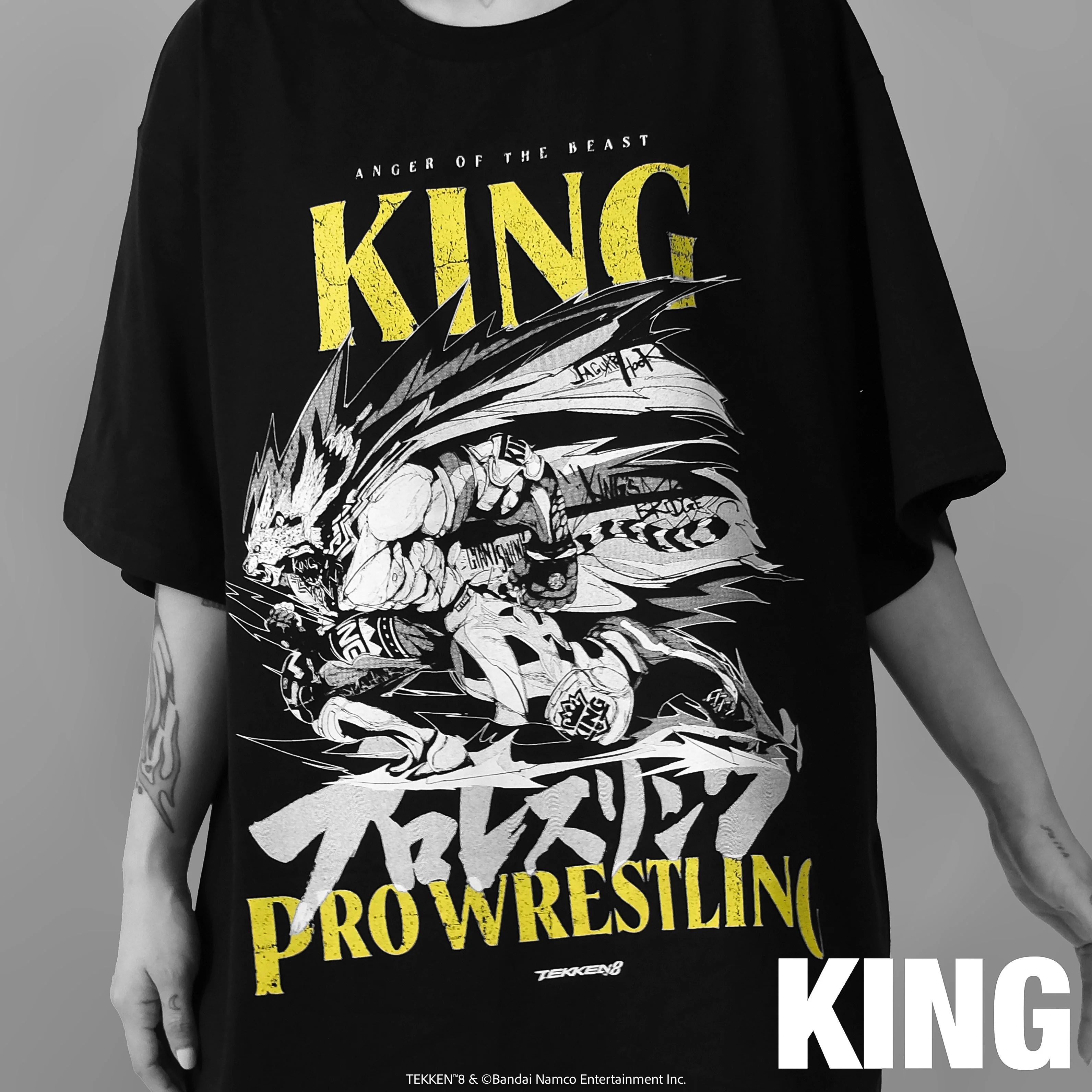 2026 Summer Iron Fist 8 Golden Leopard Professional Wrestling Line Draft Style 3D Printed Super Large Edition T-shirt