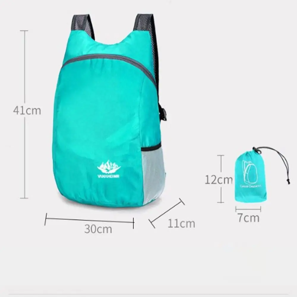 8 Farben Faltbarer Nano Wasserdichter Leichter Packbarer Rucksack Reise-Tagesrucksack für Männer und Frauen Faltbare Praktische Tasche – Detail 1
