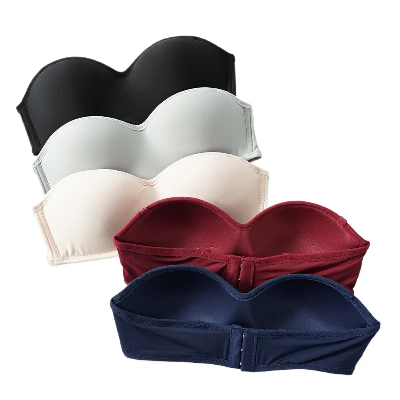 

Women Invisible Bra Strapless Bralette 1/2 Cup Women's Underwear Sexy Lingerie Female Seamless Party Wedding Bras