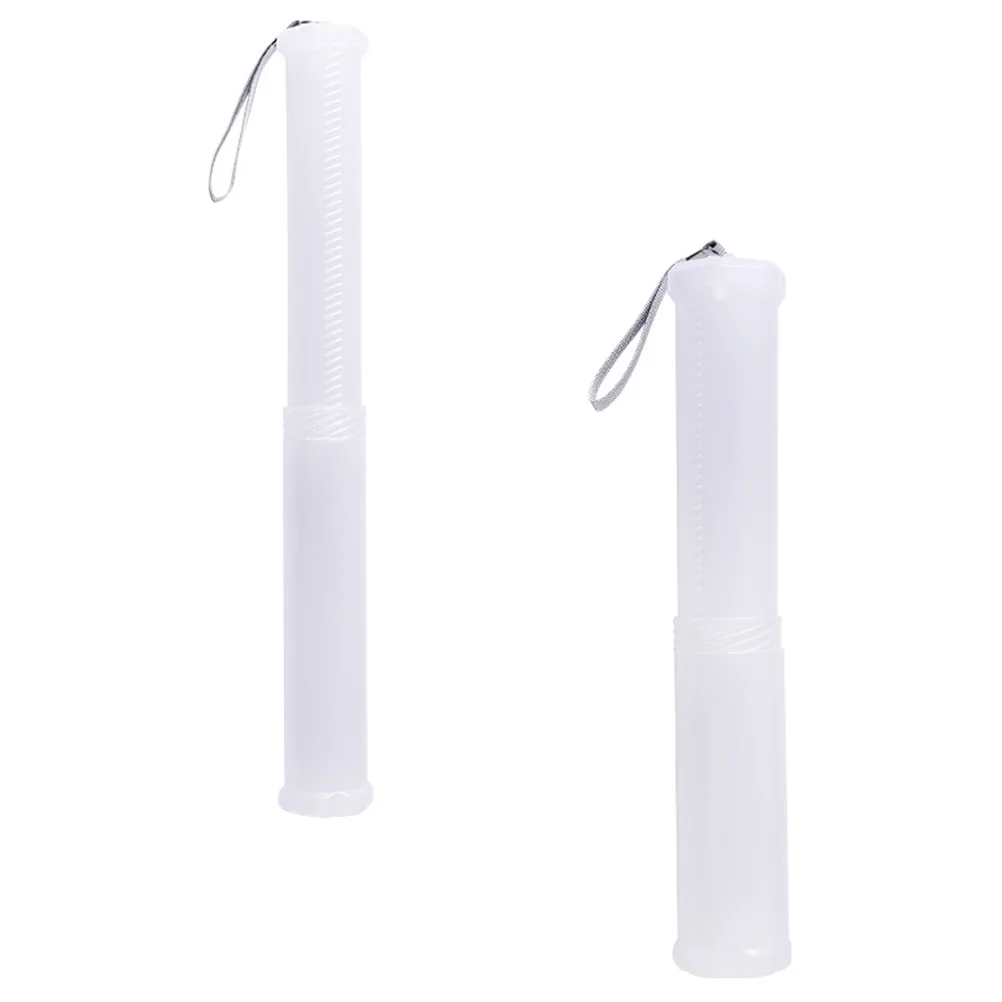 

2 Pcs Stretchable Pen Holder Telescopic Pencil Case Large Capacity Desk Organizer Portable Stationery Student Supply Plastic