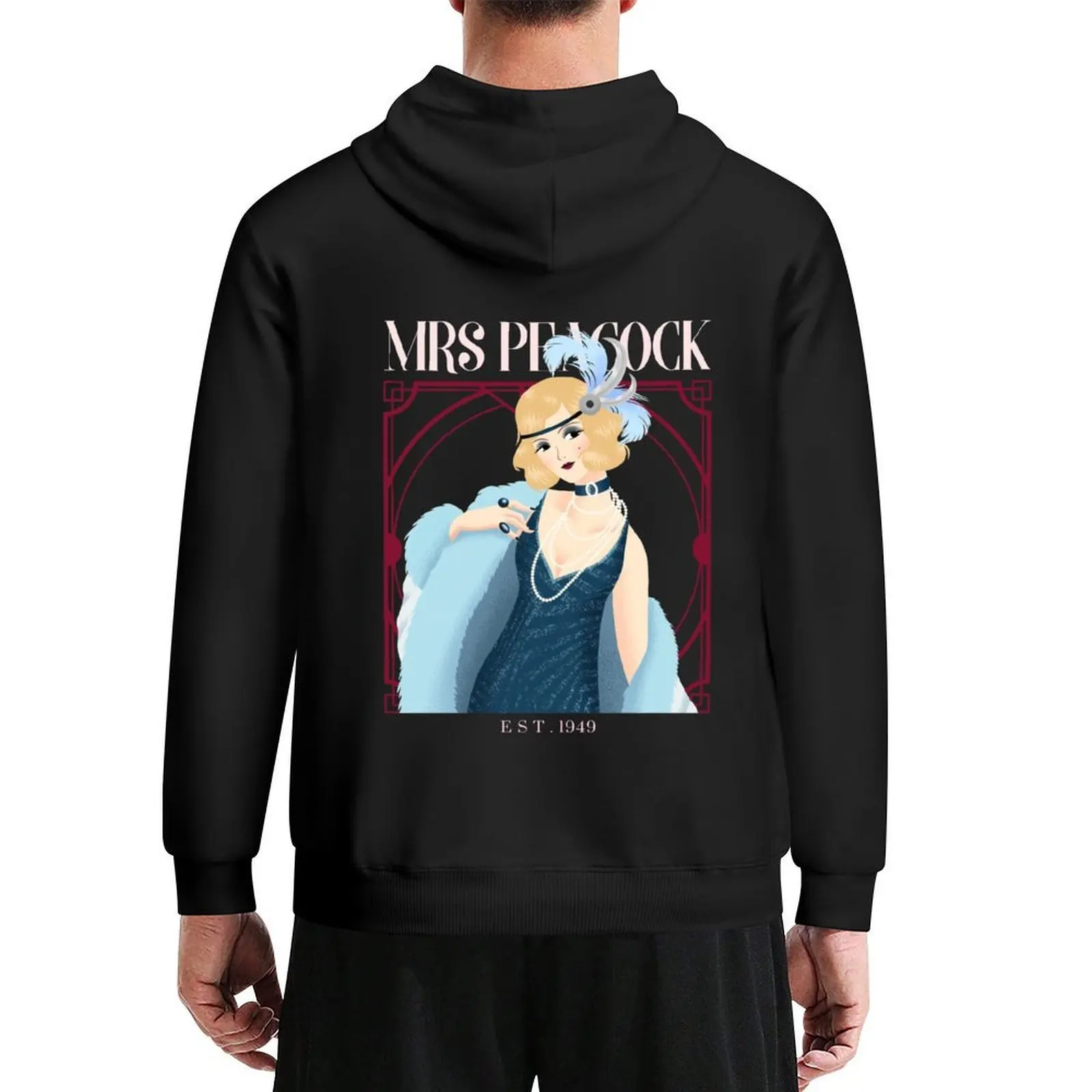 

Mrs Peacock Clue aka Cluedo Board Game Hoodie men's coat fashion men men's sweat-shirt set autumn jacket men tracksuit