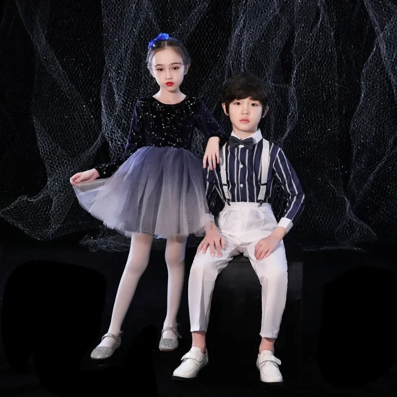 

New Children's Stage Performance Costume Navy Performance Costume Children's Day Choir Poetry Recitation Performance Costume