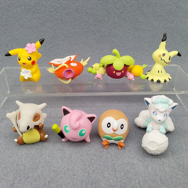 Pokemon Action Figure Magikarp Vulpix Cubone Model Anime Decor Pocket Monster Toys for Children