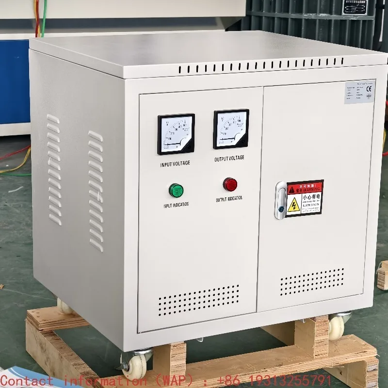 8kva15kva 30kva 50kva 100kva 220v to 380v/480v Three Phase Step up Step Down Automatic Voltage Transformer