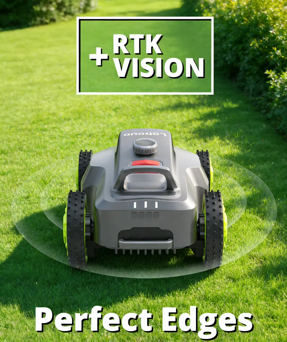 L1600 Cordless Robotic Lawn Mower Perimeter Wire Free Smart Obstacle Avoidance Self Propelled Powerful Battery