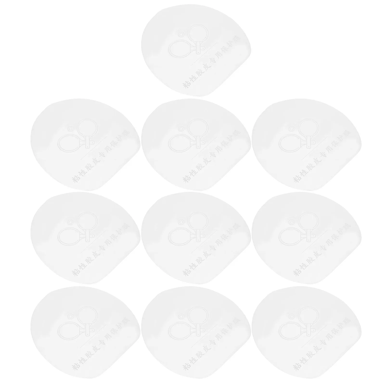 

10Pcs Transparent Racket Protection Film Table Tennis Paddle Skin Non Adhesive Air Drag Reduction