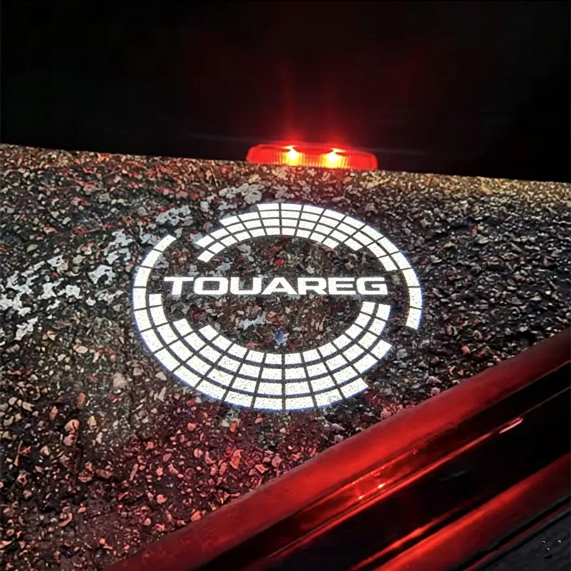 2 Stück Auto-Tür-Emblem LED-Leuchten Willkommens- und Höflichkeitslampe Projektor Zubehör für Touareg 7L 2011-2022 2012 2013 2014 2015 2016 – Detail 1