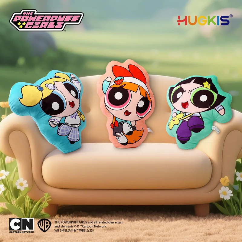 

37-42 см The Powerpuff Girls Яркая серия Buttercup Blossom Креативный диван Плюшевая кукла Подушка Спальня Двусторонняя подушка
