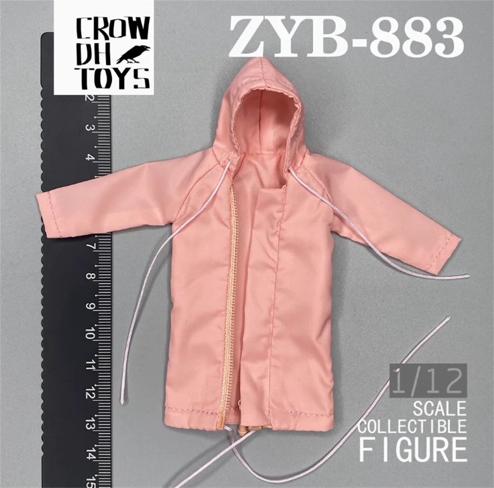 1/12th 3ATOYS Dark Source moda moderna Sudadera con capucha Tops sin muñeca juguetes modelo para 6 "SHF GWTOS figura de acción DIY coleccionar