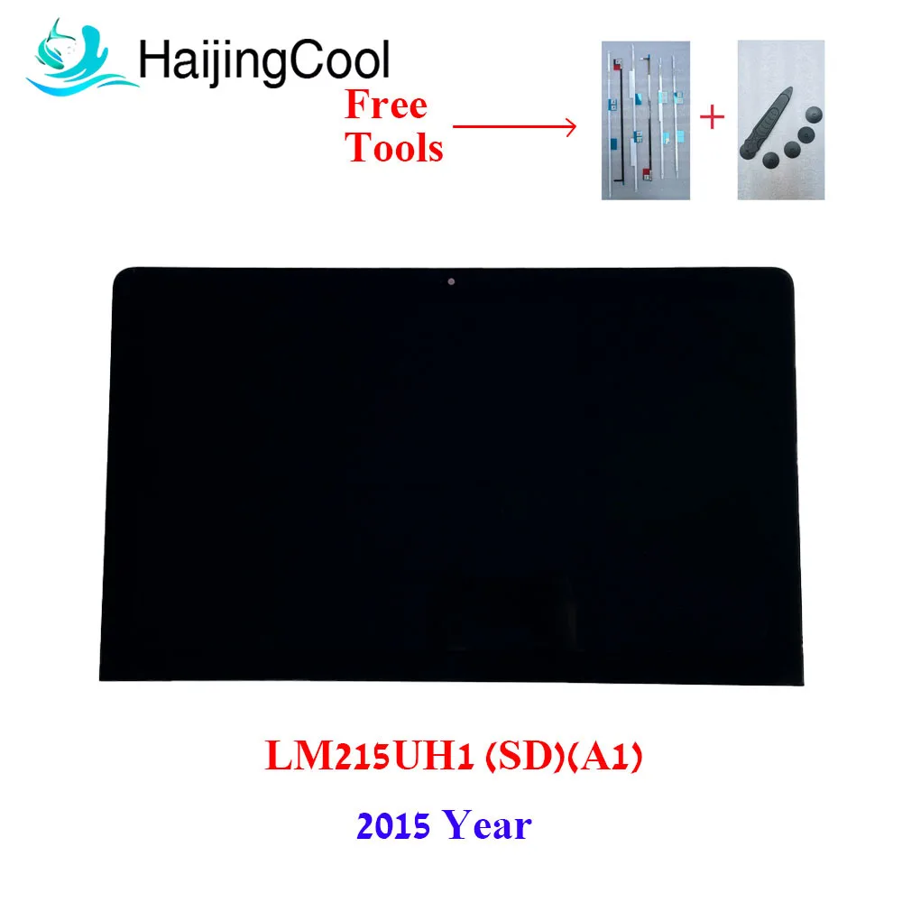 New LCD Display LM215UH1 SDA1 SD A1 LM215UH1(SD)(A1) for A1418 iMac 21.5'' Retina 4K 2015  LCD Screen with Glass full assemble