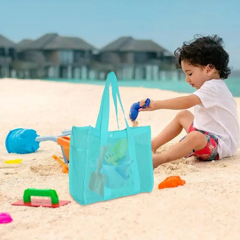 

Пляжные сумки, легкая пляжная сумка, пескозащитный, водонепроницаемый, многоразовый органайзер для игрушек, большие кошельки для хранения для детей, плавания, отдыха, кемпинга