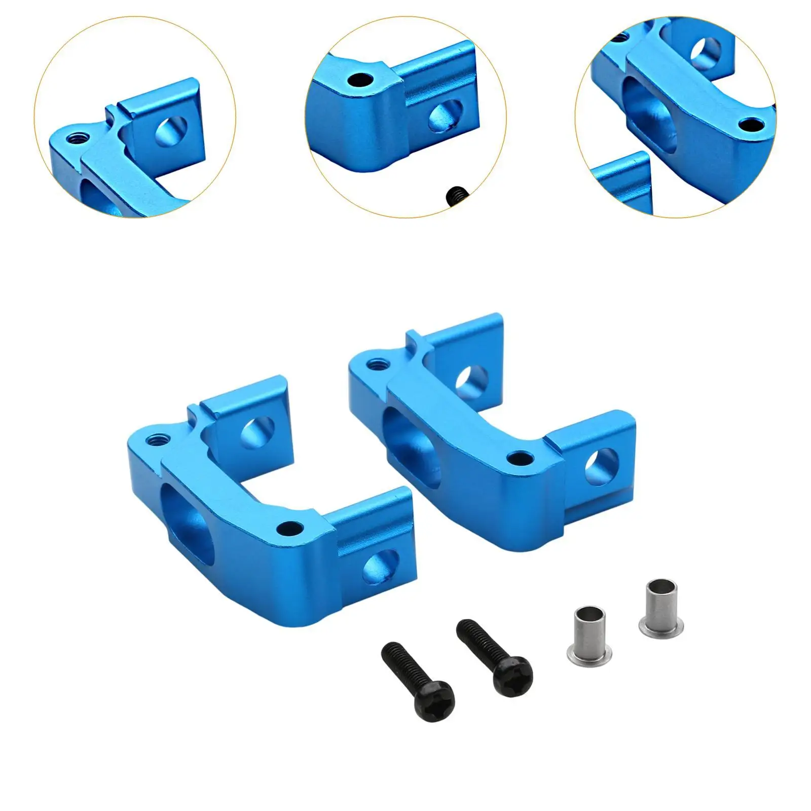 RC Car C Hub Carriers RC Car Truck Parts Precision Hub Carriers Aluminum Seat 8 Degrees Chassis Parts for GF01 Wr02 G601