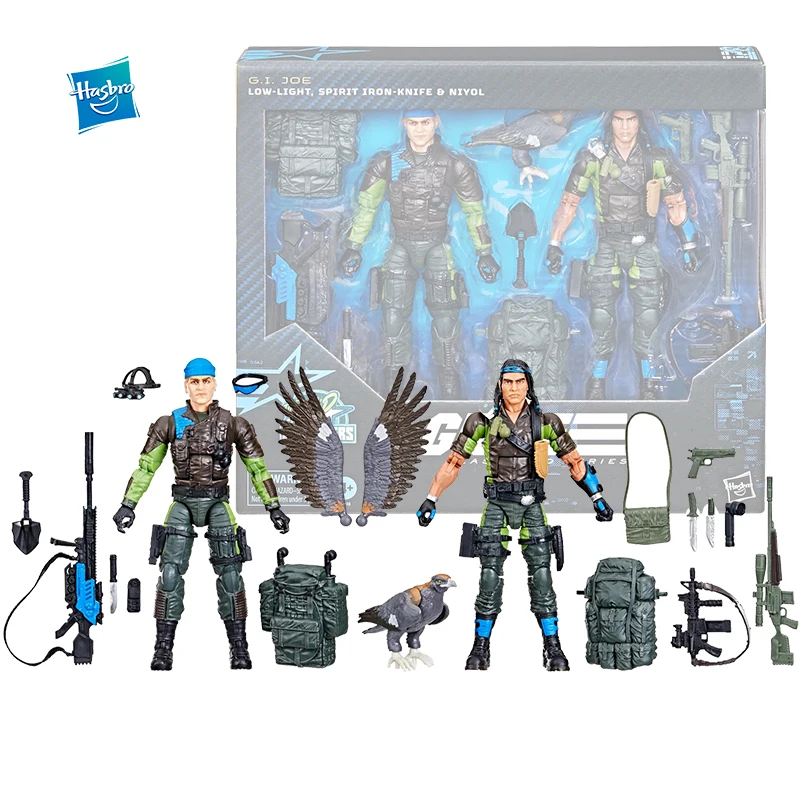 Original Hasbro G.I.JOE Anime Figure Classified Series G.I.JOE Low-light Spirit Iron-knife Action Figure Ornaments Model Toy