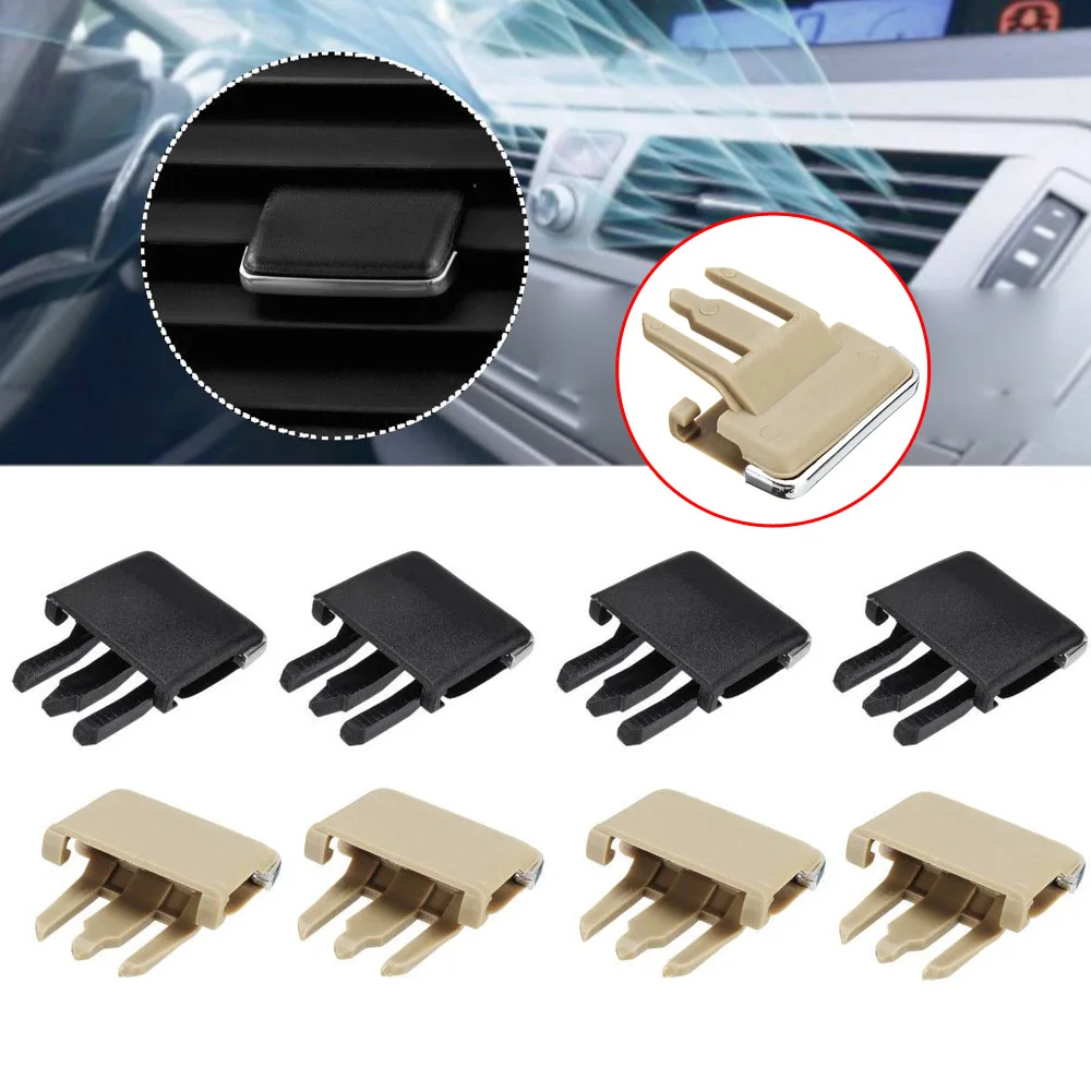 4Pcs Auto Car  Air Conditioning Vent Swinging Paddle Buckle Adjusting Air Vent Air Conditioning Leaf Clips For Toyota Corolla