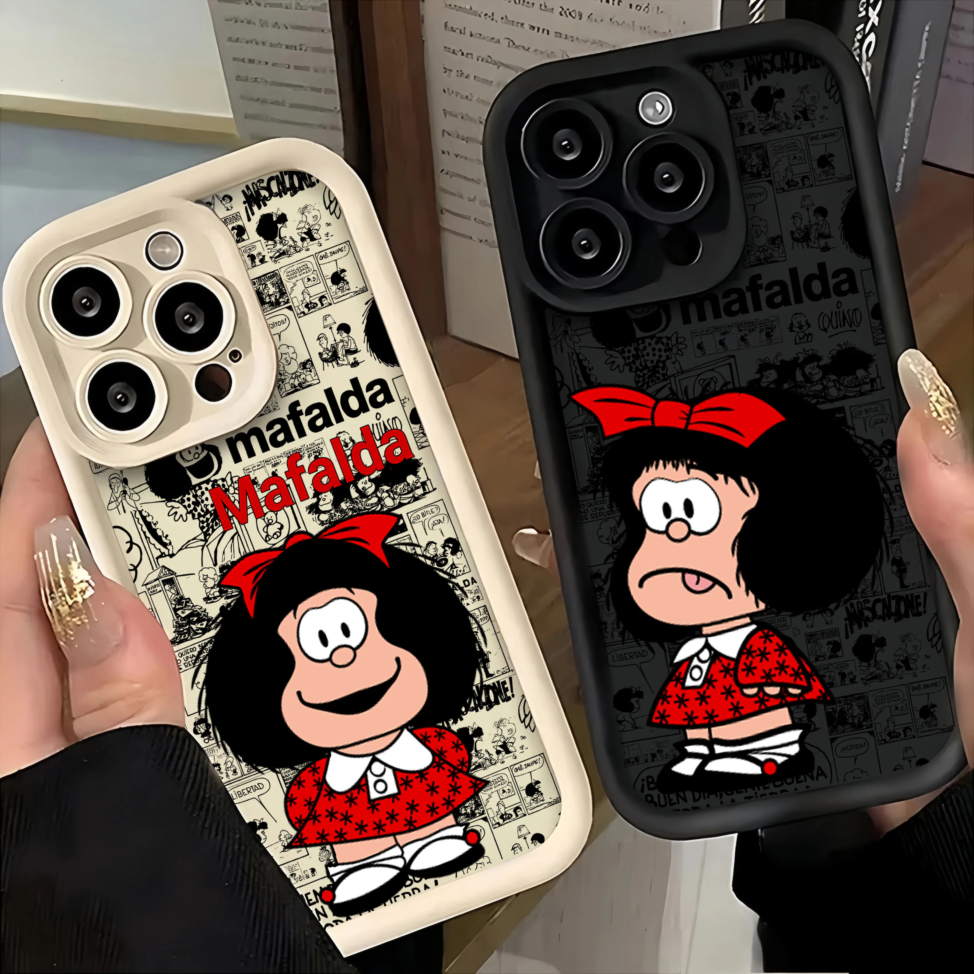 Cute M-Mafaldas Girl Phone Case For Samsung Galaxy A06 A26 A16 A06 A35 A55 A25 A05s A15 A54 A34 A36 A24 A14 A05 4G 5G Soft Cover