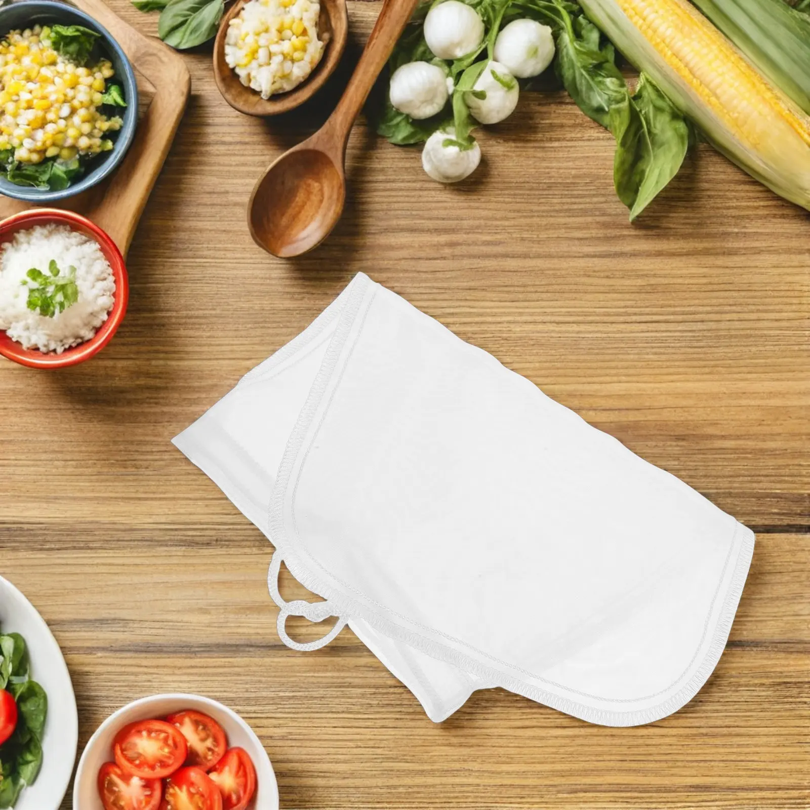 3Pcs Reusable Nut Milk Bags Nylon Mesh 80 Micron Fine Filter Drawstring for Soy Milk Juice Greek Yogurt Cold Coffee