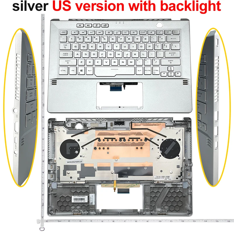 UNS/RU Laptop tastatur Für ASUS ROG Zephyrus G14 GA401 GA401U GA401M GA401I V192461B2 Backlit