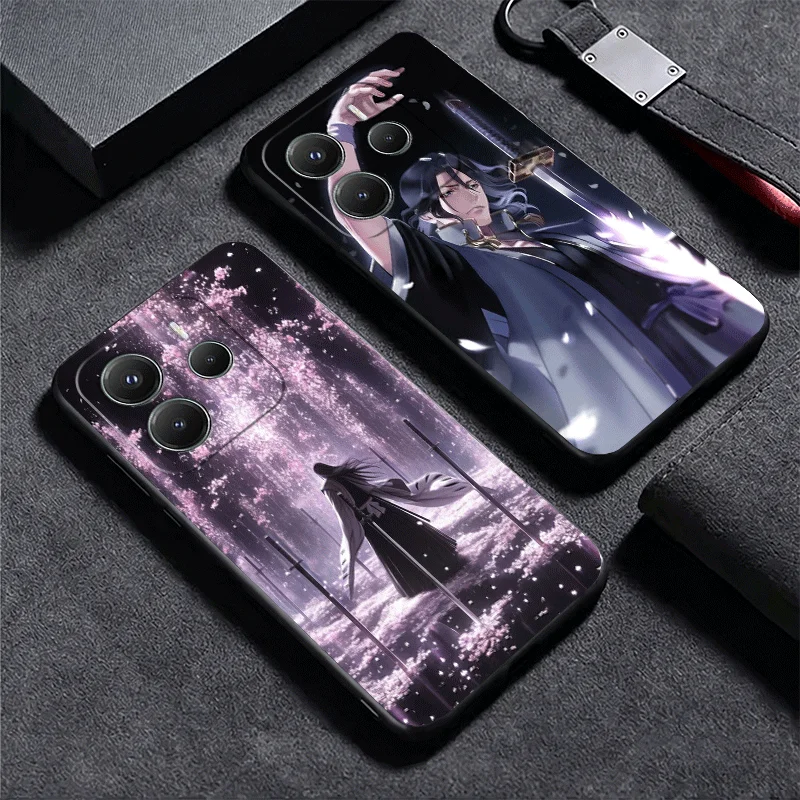 Силиконовый чехол для телефона Bleach Kuchiki Byakuya для Xiaomi Redmi Note 11 12 13 14 15 Pro Plus 11S 12S 11T 11E 10S, черный мягкий чехол