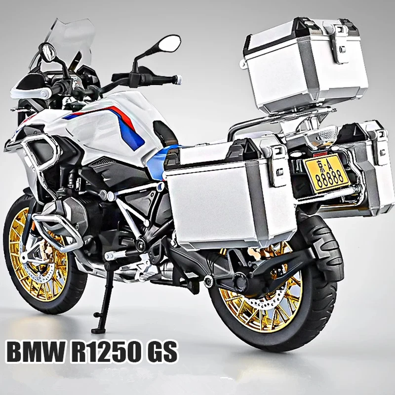 

Large Size 1/9 R1250GS ADV Alloy Racing Motorcycle Diecasts Metal Street Sports Motorcycle Model With Light Childrens Toys Gifts