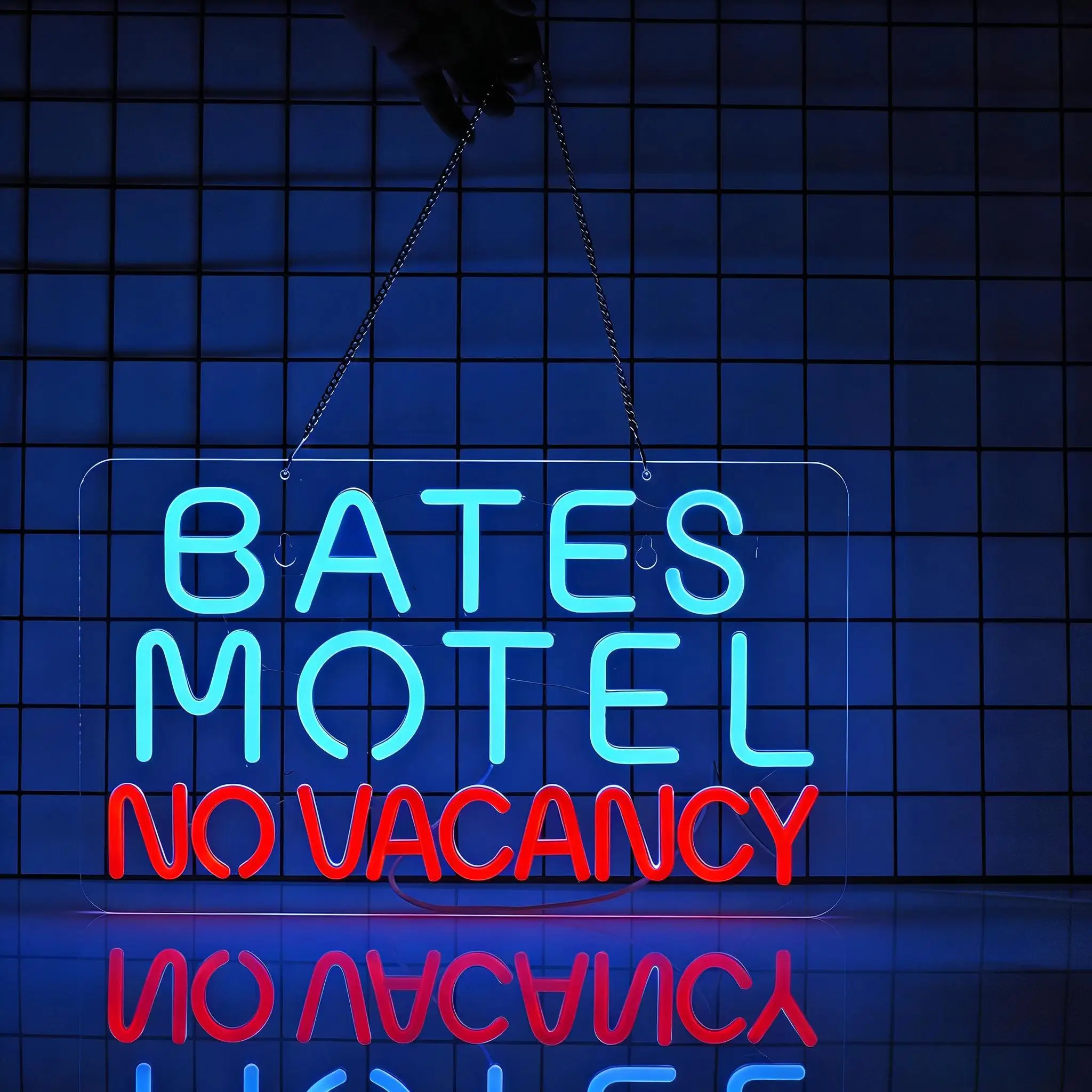 

Bates Motel No Vacancy Neon Sign USB Dimmable LED Lights for Beer Pub Club Office Hotel Restaurant Decor Business Led Signs