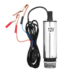 DC 12V/24V Submersible Pump for Pumping Oil Water 51mm Water Oil Fuel Transfer Pump Refueling with Fliter Screen Defueling Pump