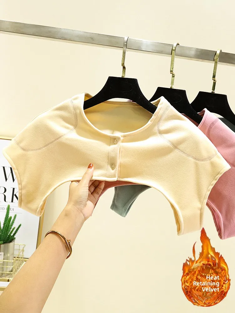 Heating Short Shoulder Wrap Women's Fashionable Warm Scarf Thermal Dervo Winter Commute Style Slim Fit Fleece Lined Shoulder Pad