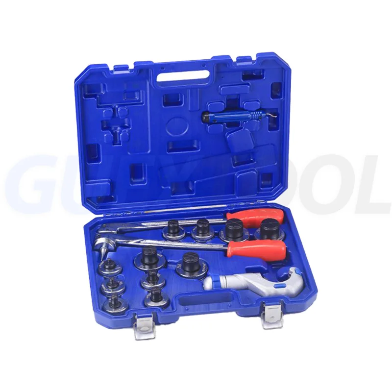 Kit di strumenti per l'espansore del tubo idraulico di funzionamento manuale,Lever Hydraulic Pipe Expander Pipe Fuel Line Flaring Tools,HVAC Tool, per l'installazione della condotta / manutenzione del sistema di raffre