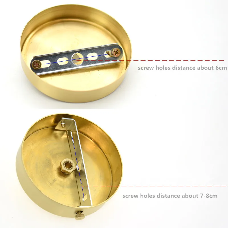 All-brass Ceiling Rose Tray 100% Copper Pendant Lamp Base Canopy Lighting Accessories Beside Wall Light Fixed Ceiling Plate