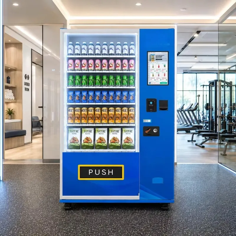 Vending Machine with Coin and Bill Payment Systems for Snacks Drinks and Packaged Convenience Products