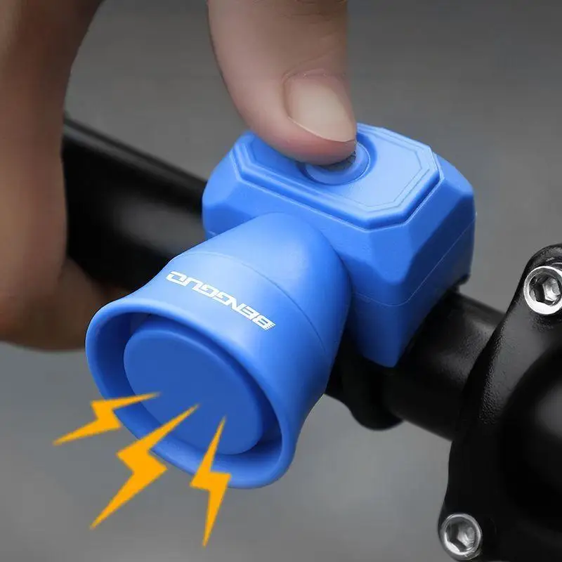 5 Modes Bicycle Horn Mountain Bike Mini Battery Waterproof Electronic Bike Bell Riding Equipment Children's Scooter Accessories