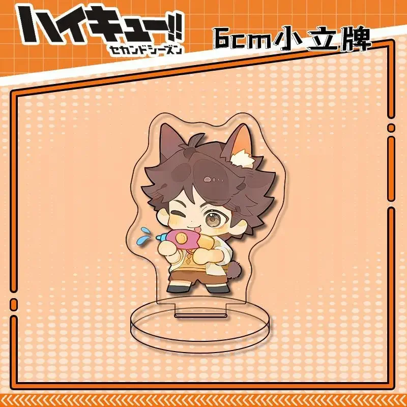 

Anime Haikyuu!! Cosplay Acrylic Standing Sign Cartoon Cute Mini Card Birthday Xmas Gift Creativity Campus Student Decorations