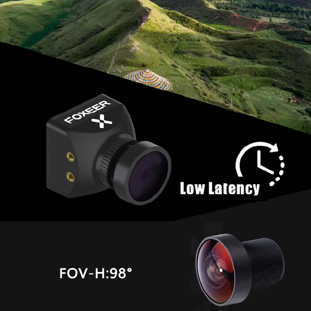 FOXEER Razer Mini V3 FPV Camera Low Latency FOV-H:98° 1200TVL PAL/NTSC 4:3 CVBS Analog 2.1mm Lens 5V-25V for RC FPV Drone Parts