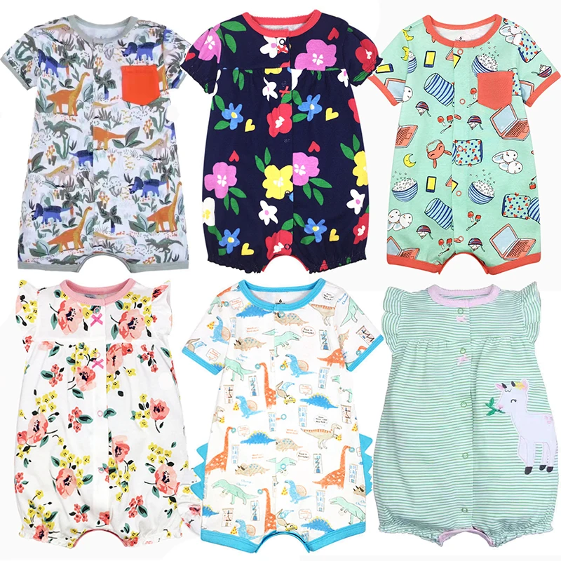 

Clothing Baby boys romper newborn baby clothes romper baby jumpsuit cartoon animal toddler baby pajamas summer 6-24M