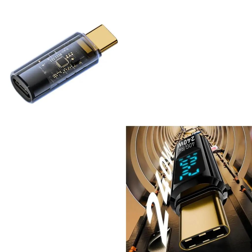 New 240W USB C Charging Adapter LED Digital Readout Highly Speed Data For Phones