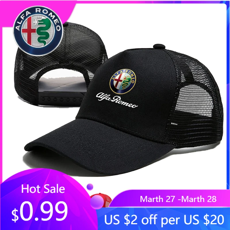 

Новая 3D-бейсболка с регулируемым размером для мотоцикла и автомобиля Alfa Romeo 2026, повседневная, в стиле «утиный язык»