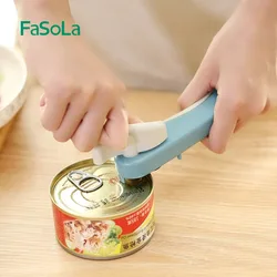 FaSoLa Professional Handheld Manual Stainless Steel Can Opener Side Cut Jar Opener Kitchen Tools