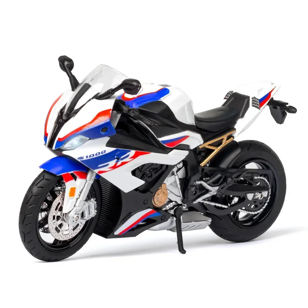 1:12 BMW S1000RR دراجة نارية عالية محاكاة سبيكة نموذج الكبار جمع الديكور الهدايا لعب للبنين M27