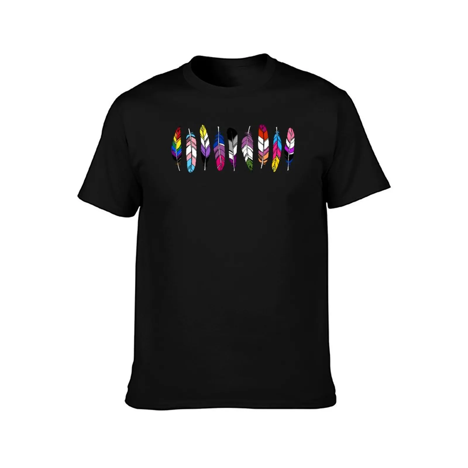 Pride Feathers T-Shirt Big and Tall Loose Fit T-Shirt