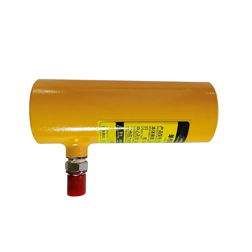 RCH-123 12T 76mm Hollow Hydraulic Jack One-way RCH Separate Hydraulic Hollow Cylinder body hight 184mm