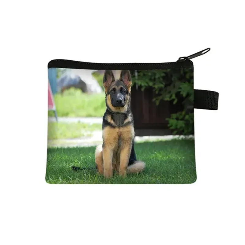 2025 New German Shepherd / Husky Dog Print Coin Purse Women Wallet Girls Clutch Money Holder Bag Zipper Pouch Cute Coin Bags #5