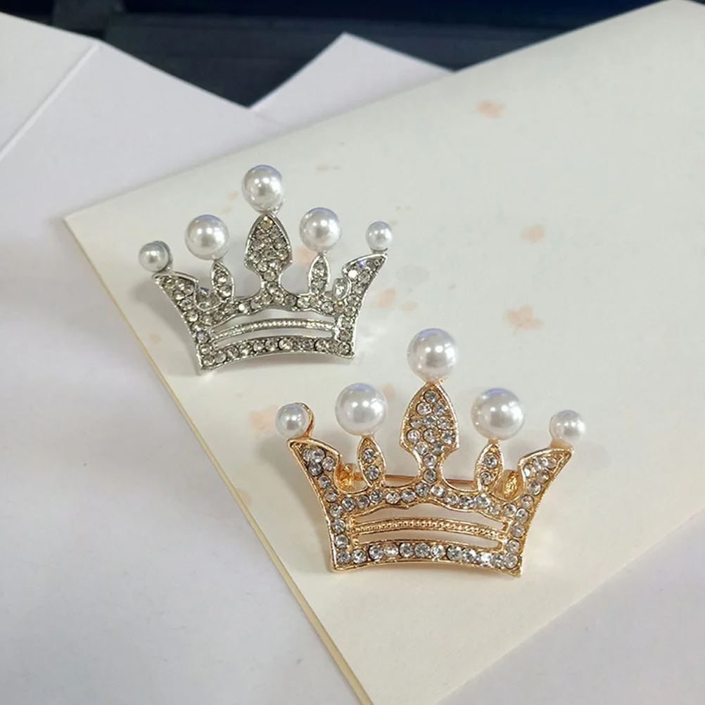 

12Pcs Alloy Crown Brooches Women Clothes Pins Decorative Lapel Pin Brooch for Hats Scarves Accessories Crown Brooch