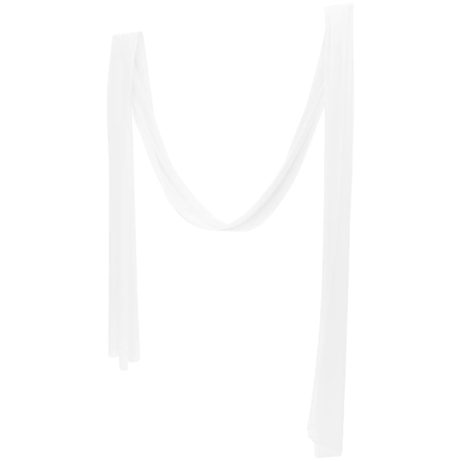 1 Panel Sheer Wedding Arch Draping Fabric White Backdrop Curtain for Ceremony Party Baby Shower Flowing Wrinkle-Free Arch Fabric