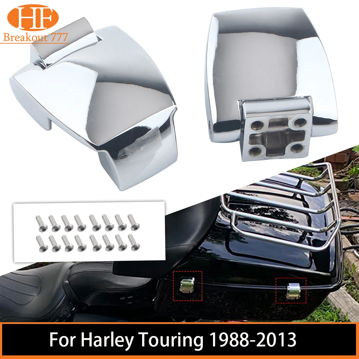 2 Pcs/Set Motorcycle Trunk Latches lock Pack Latch Hinges Fits For Harley Touring 1988-2013 Trike Models