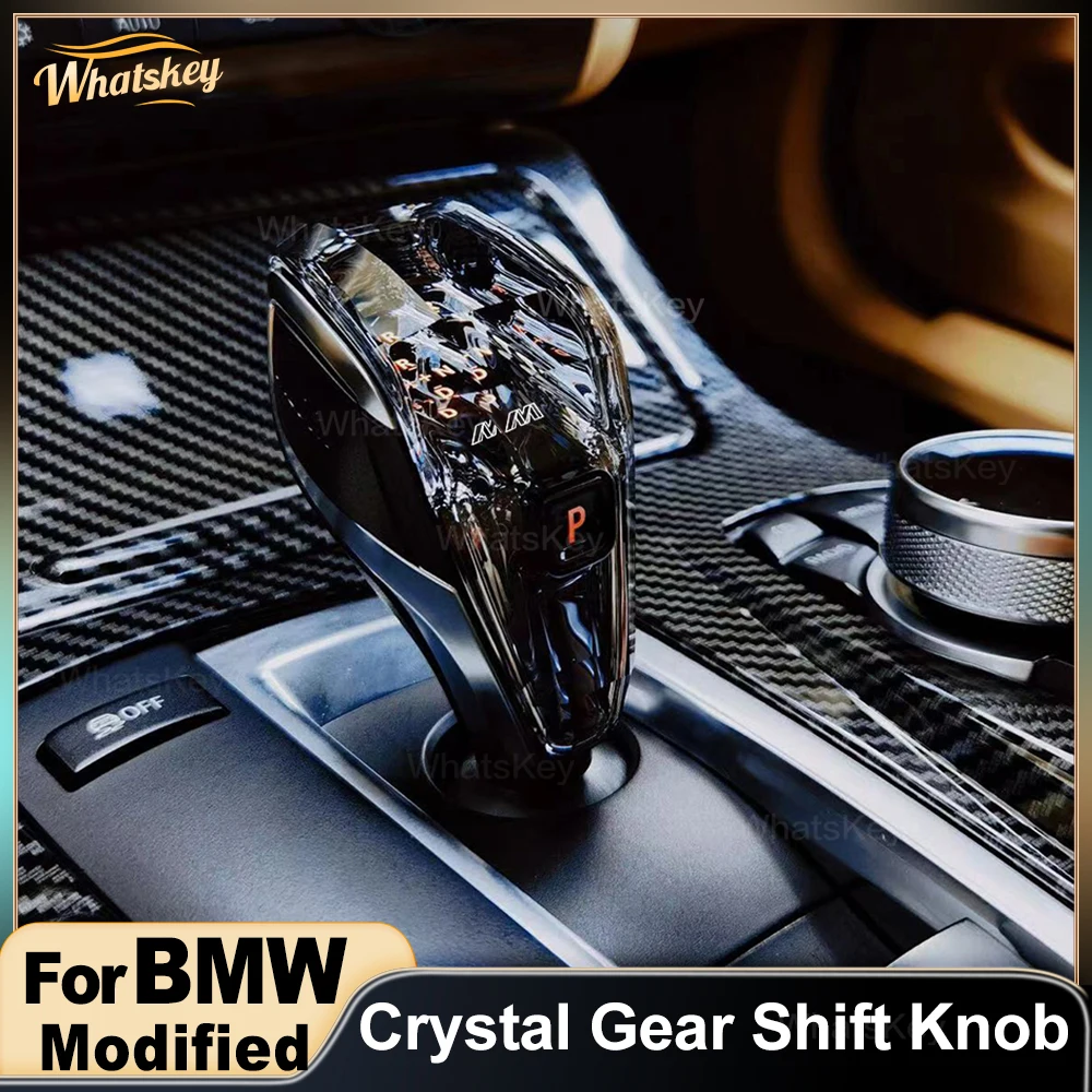 1Piece Set Crystal Gear Shift Knob Handle For BMW X3 X4 X5 X6 G20 G01 G02 G05 G06 G30 F01 F10 F15 F16 F20 F25 F26 F30 E70 E71