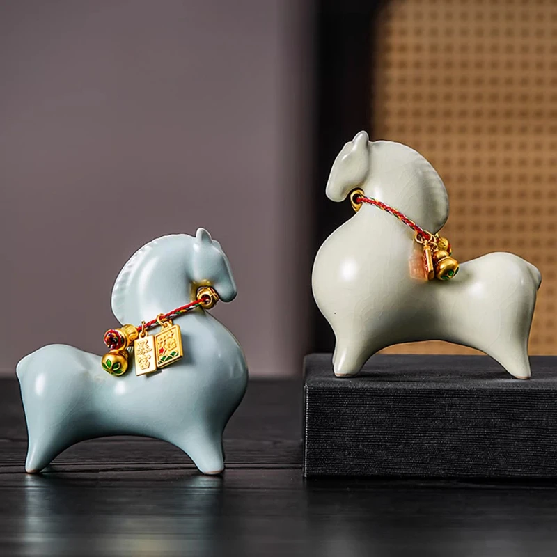 

Новинка 2026 года: Чайный питомец-орнамент в виде Лошади (Зодиакальный год), элитный креативный подарок для лидеров и старших