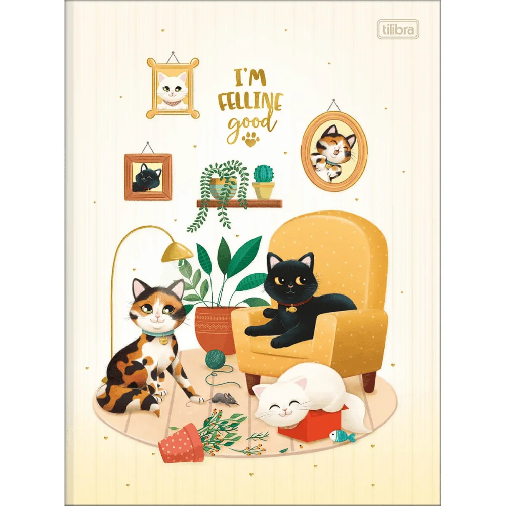 Purrfect Cats 80 Sheets TILIBRA Print 1 Brochure University Hardcover Notebook
